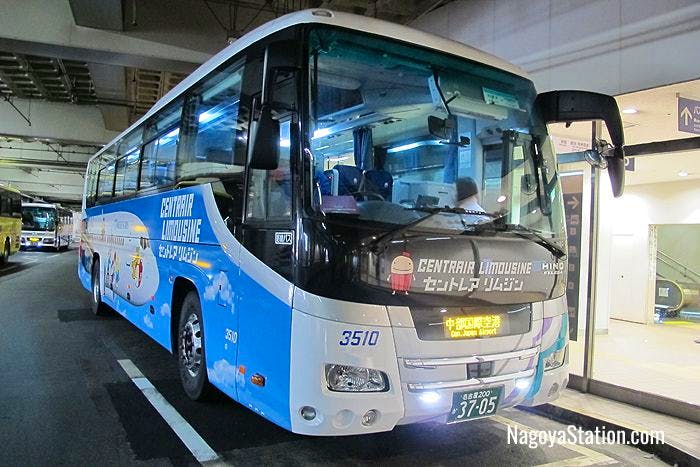 The Centrair Limousine Bus at Meitetsu Bus Center