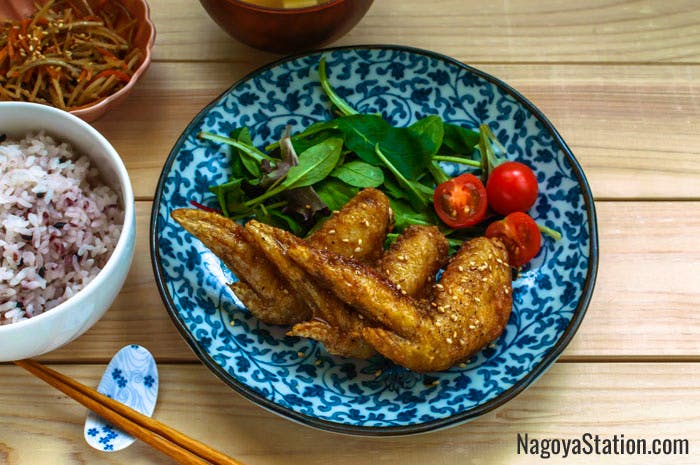 Tebasaki deep fried chicken wings