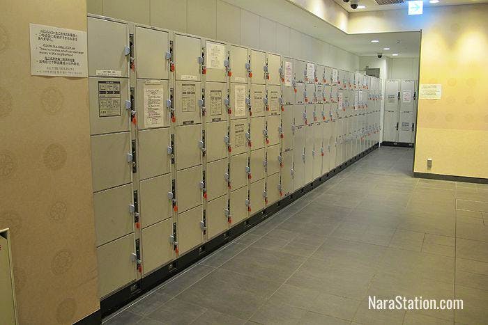 1st floor lockers at JR Nara Station