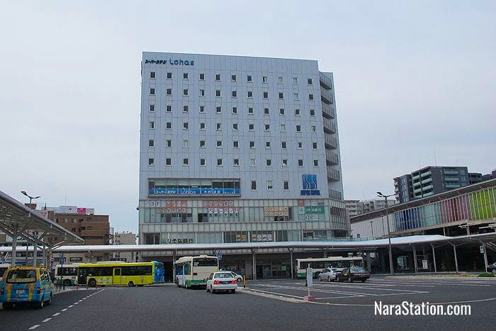 Super Hotel Lohas JR Nara Eki is located directly outside the East Exit of JR Nara Station