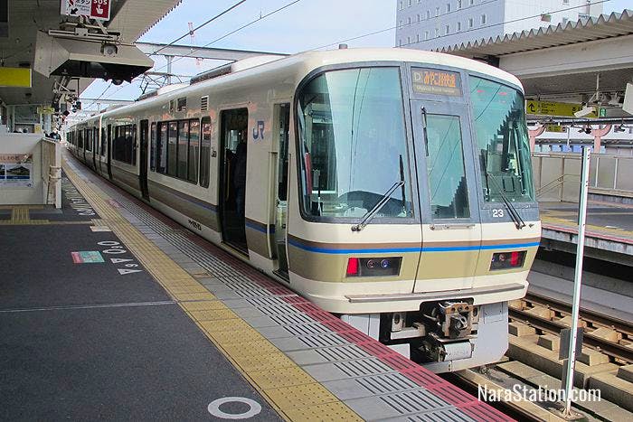 A Miyakoji Rapid train in JR Nara Station