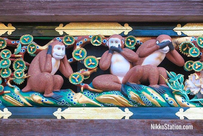 The three monkeys or sanzaru