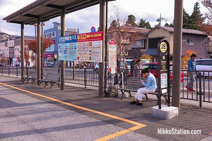 The Nikko Tour Bus runs from bus stop 2E outside Tobu Nikko Station