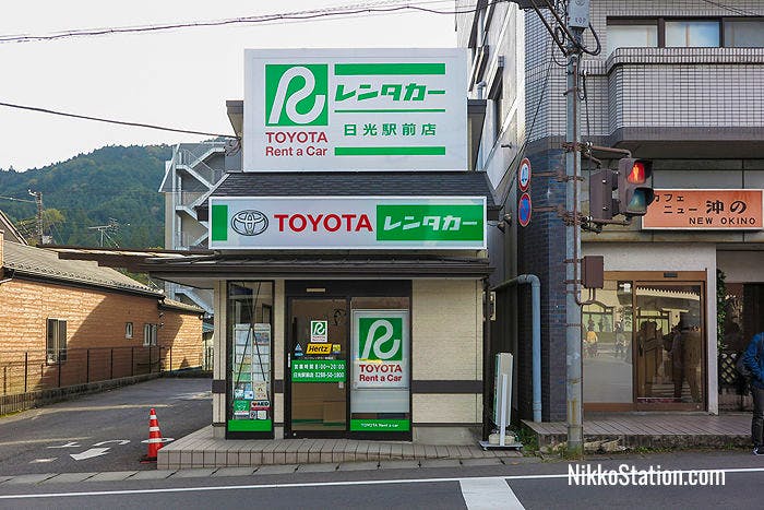 Toyota Rent a Car at Tobu Nikko Station