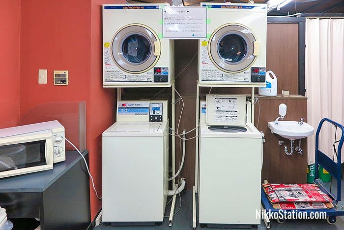 The 3rd floor laundry room has washers, dryers, and also a microwave oven that guests can use