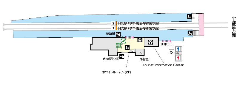JR Nikko Station Map