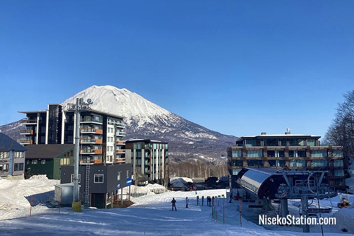 Niseko Ski Resort with Mt. Yotei in the background