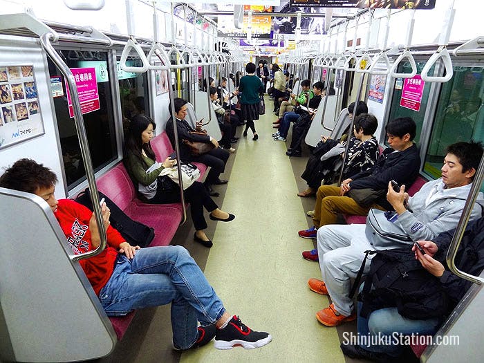 Keio Line train car interior