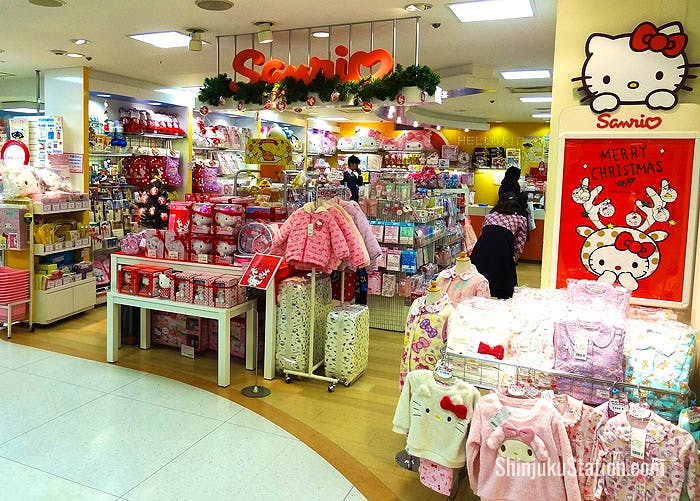 Hello Kitty goods are on offer at the ninth-floor Sanrio boutique
