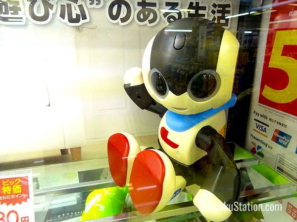 Takara Tomy’s Robi Jr. robot is one of many unique toys on the sixth floor