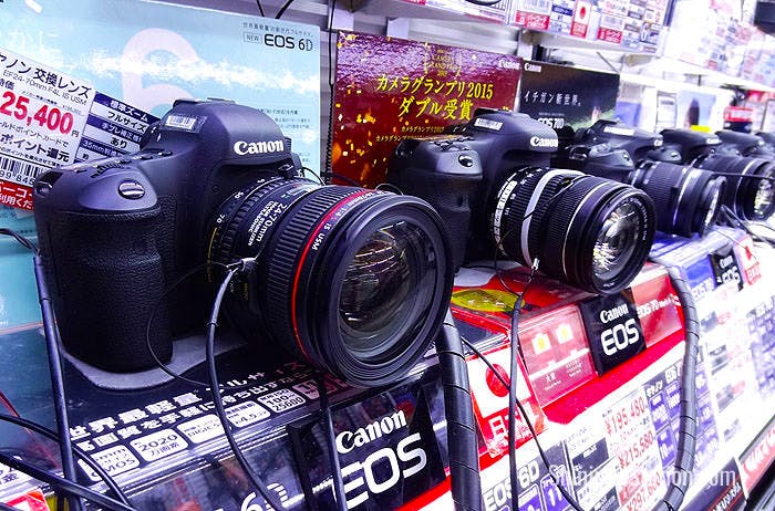 Eos 6D digital single-lens reflex cameras from Canon