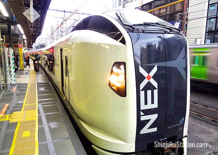 Narita Express trains connect Tokyo with Narita Airport