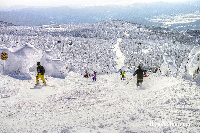 Mount Zao is Yamagata’s most popular skiing location
