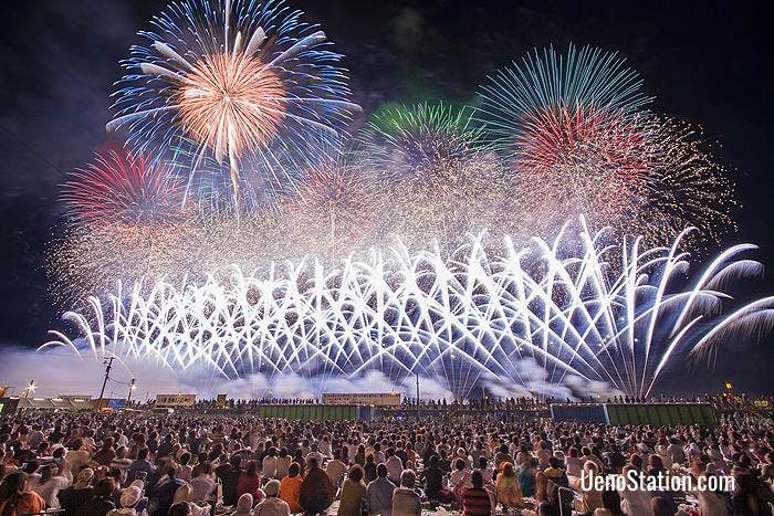 Japan biggest fireworks competition is held every August in Omagari, Akita Prefecture