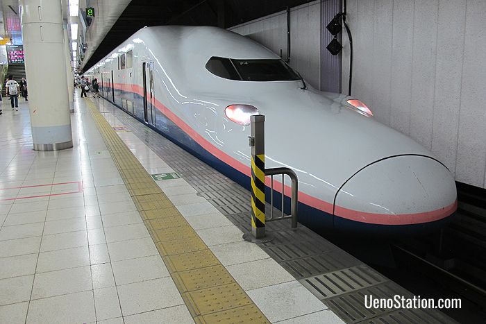 The Joetsu Shinkansen for Echigo Yuzawa and Niigata Ueno Station