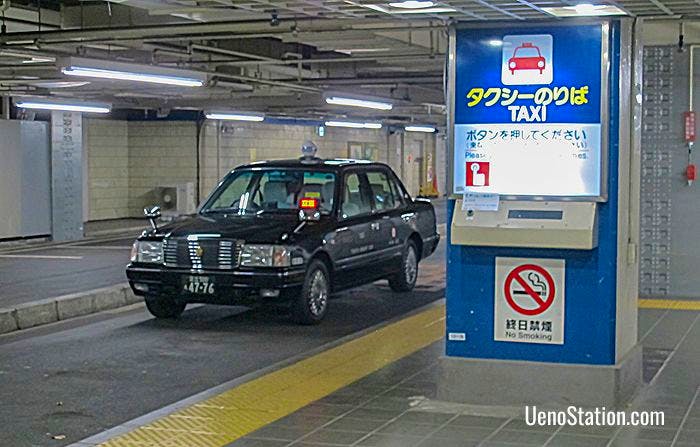 The taxi rank at Keisei Ueno