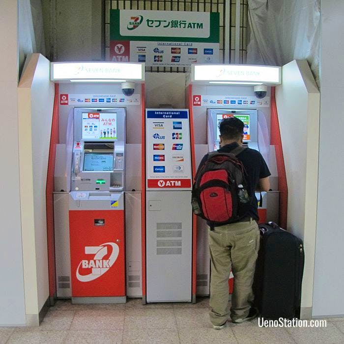 Seven Bank ATMs at Keisei Ueno Station