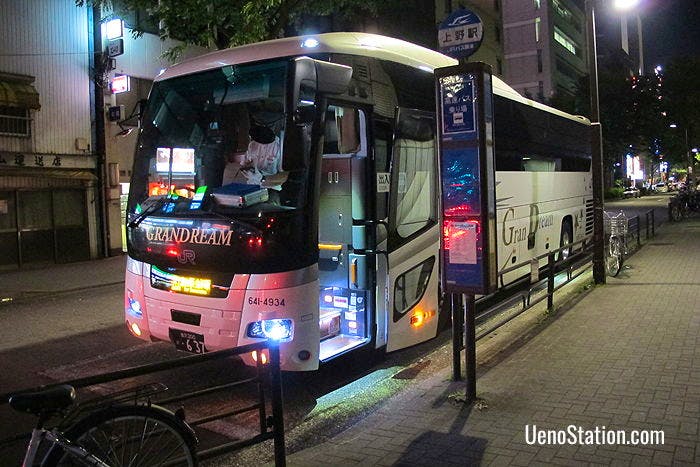 The JR Bus for Toyama and Kanazawa