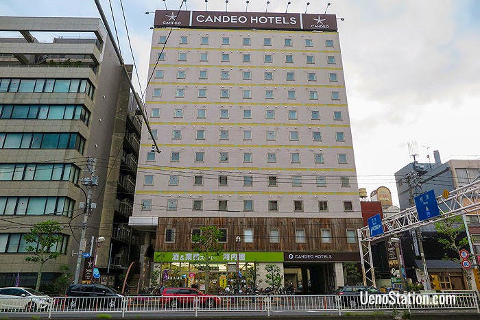A street view of Candeo Hotels Ueno Park