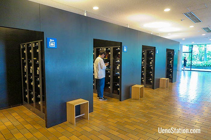 Lockers are available for visitors’ bags