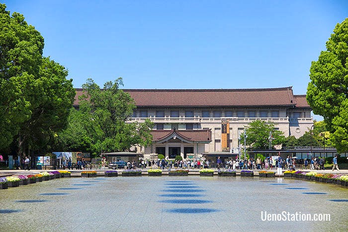 The stately buildings of Tokyo National Museum stand out in Ueno Park