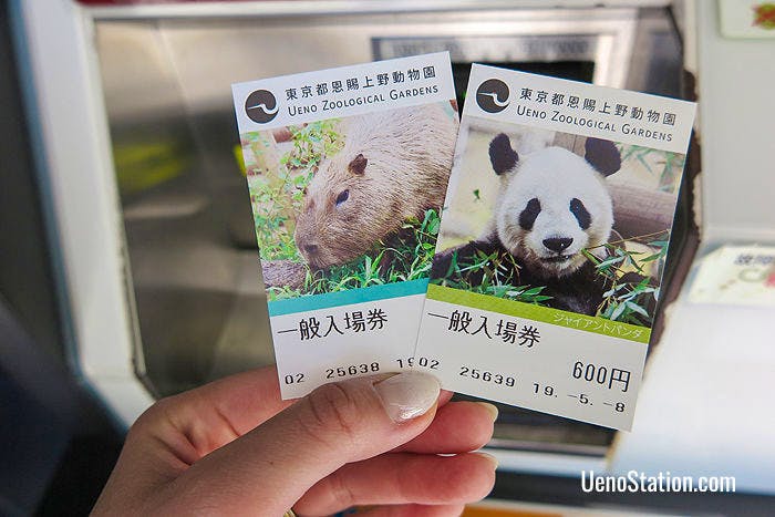 Two tickets for the Ueno Zoo!