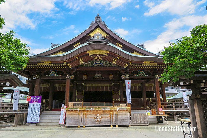 The Honden or Main Shrine Building of Yushima Tenmangu