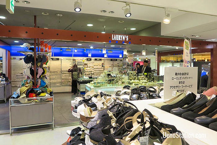 Lauryn’s on the 2nd floor sells shoes, bags, belts and other accessories