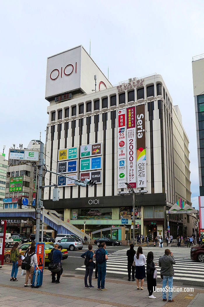 Ueno Marui is located directly across from JR Ueno Station