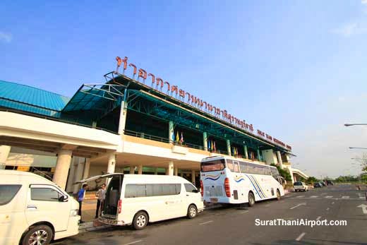 Minibus transport at Surat Thani Airport