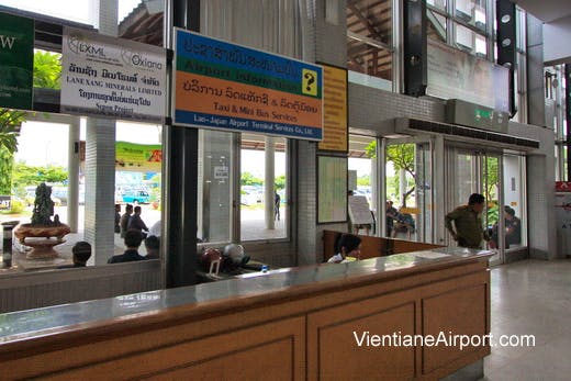 Vientiane Airport Taxi Counter
